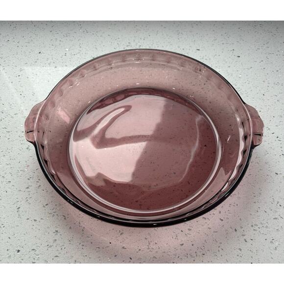 Pyrex Other - Vintage Corning Pyrex #229 Cranberry Color 9.75"w Glass Pie Dish.